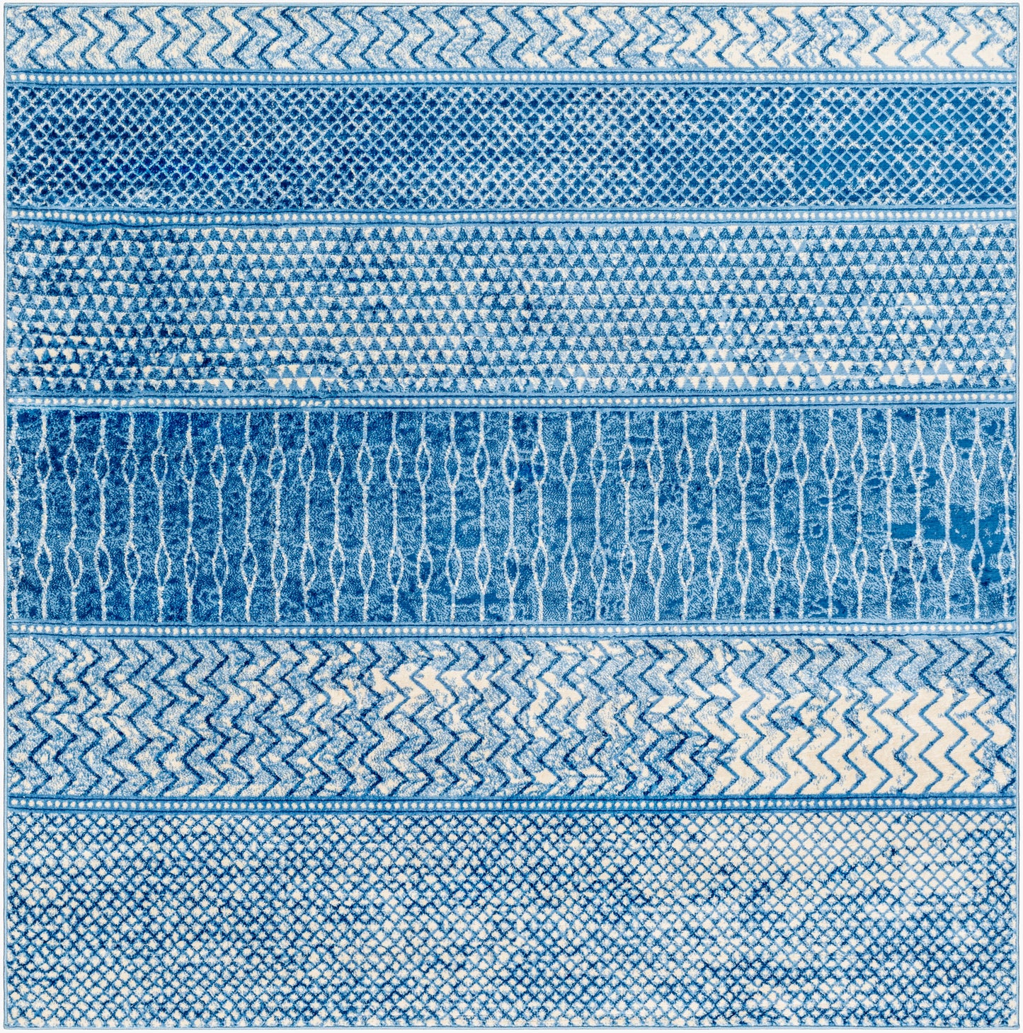 Monaco MOC-2305 6ft Square Machine Woven Area Rug