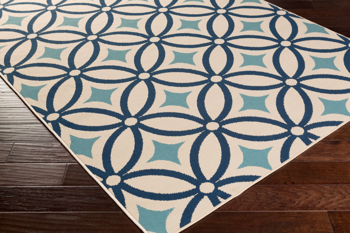 Marina MRN-3001 3' x 5' Machine Woven Indoor/Outdoor Accent Rug