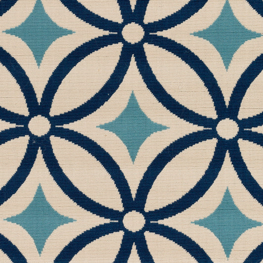 Alfombra decorativa para interior y exterior, tejida a máquina, Marina MRN-3001, 3' x 5'