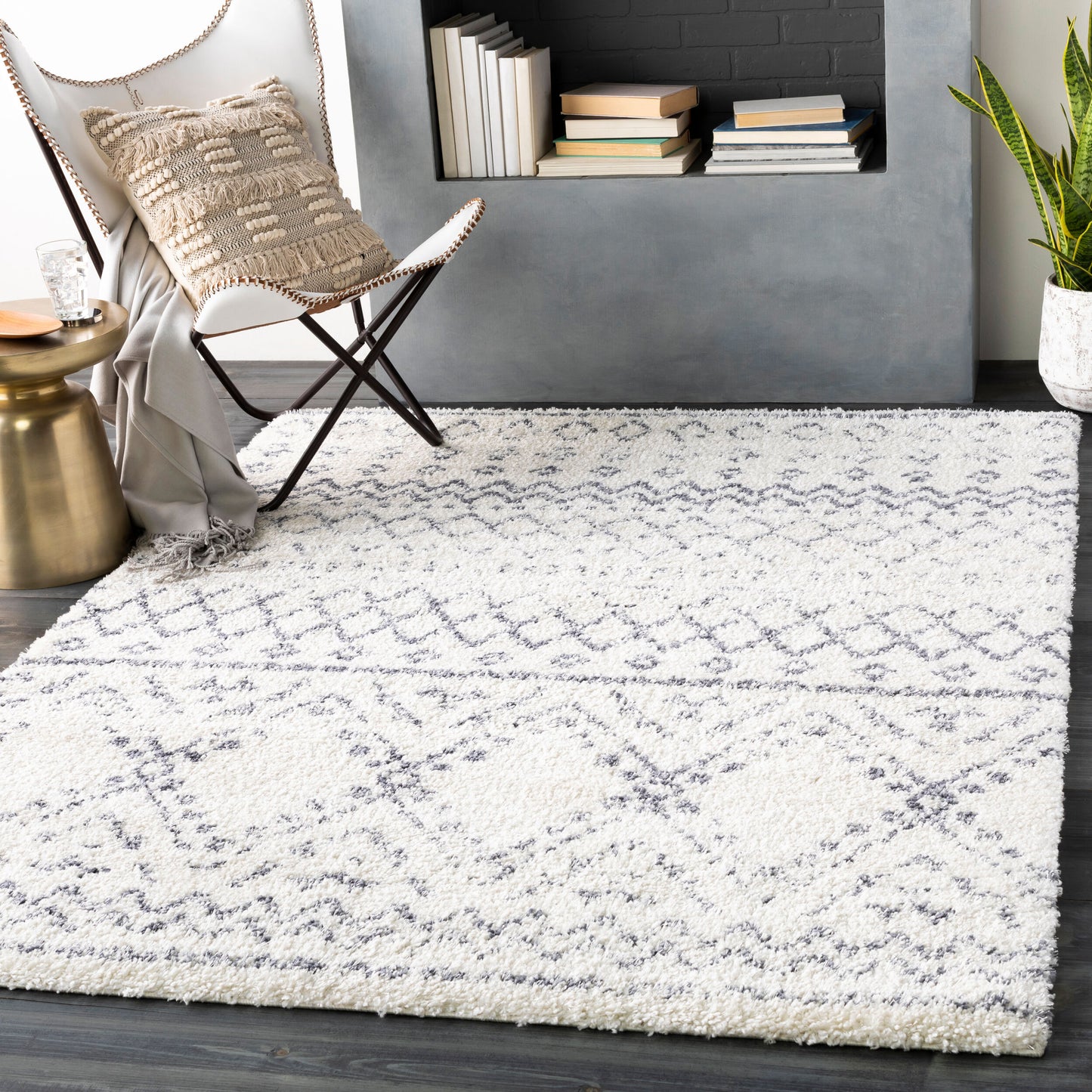 Maroc Shag MRS-2301 5' x 7' Machine Woven Area Rug