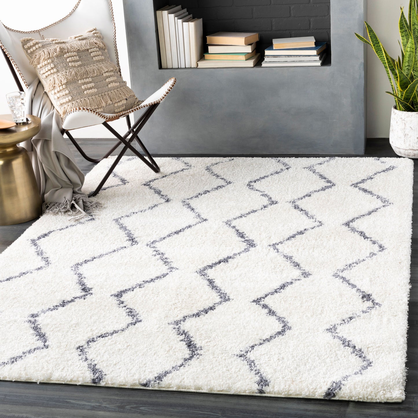Maroc Shag MRS-2307 2' x 3' Machine Woven Accent Rug