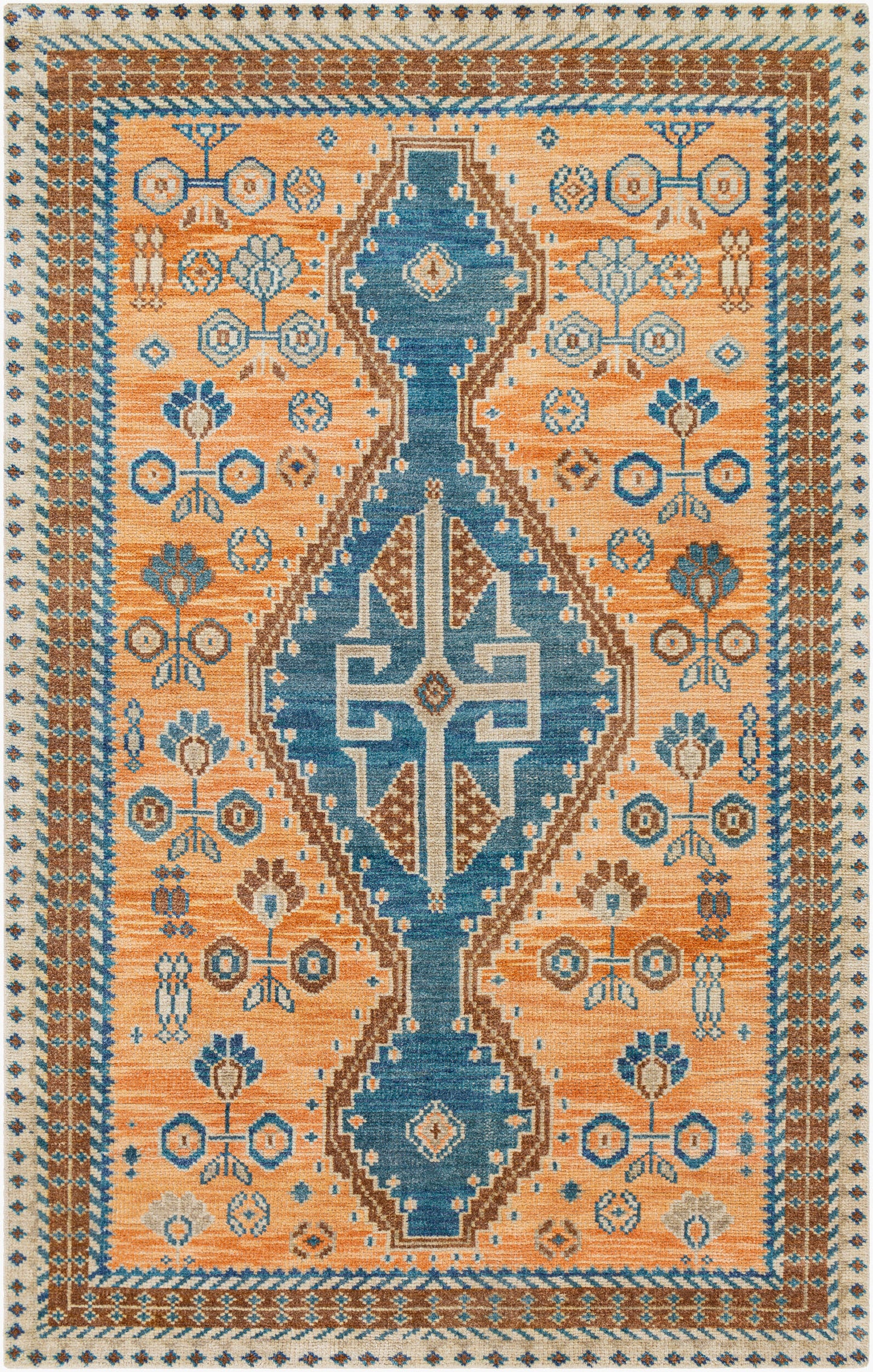 Alfombra hecha a mano Milas MSL-2302 de 1,52 m x 2,13 m