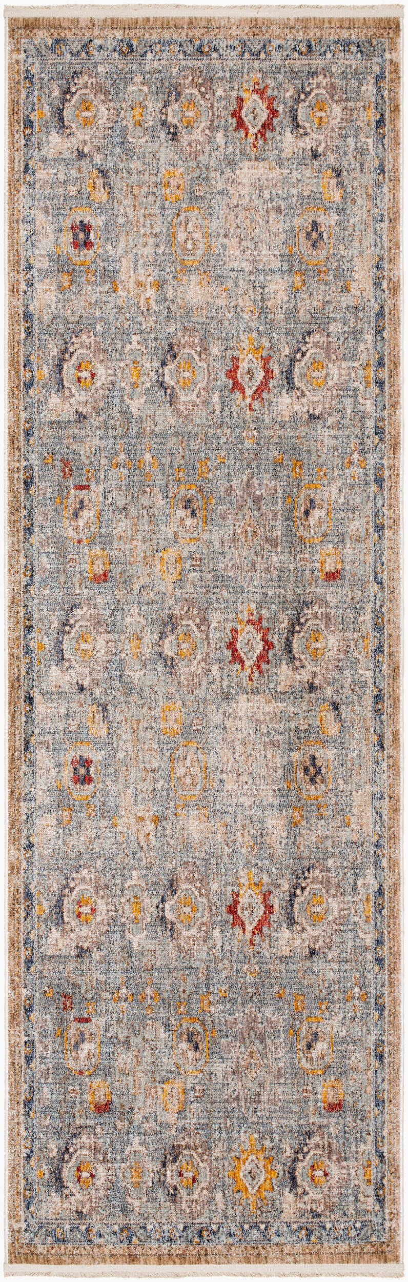Misterio MST-2310 7ft Runner Machine Woven Runner Rug
