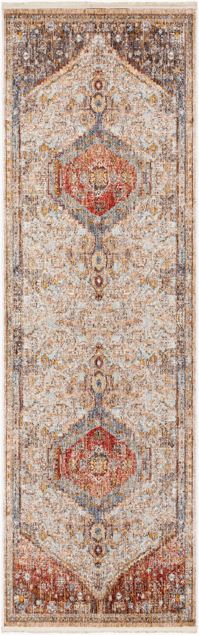 Misterio MST-2312 7ft Runner Machine Woven Runner Rug