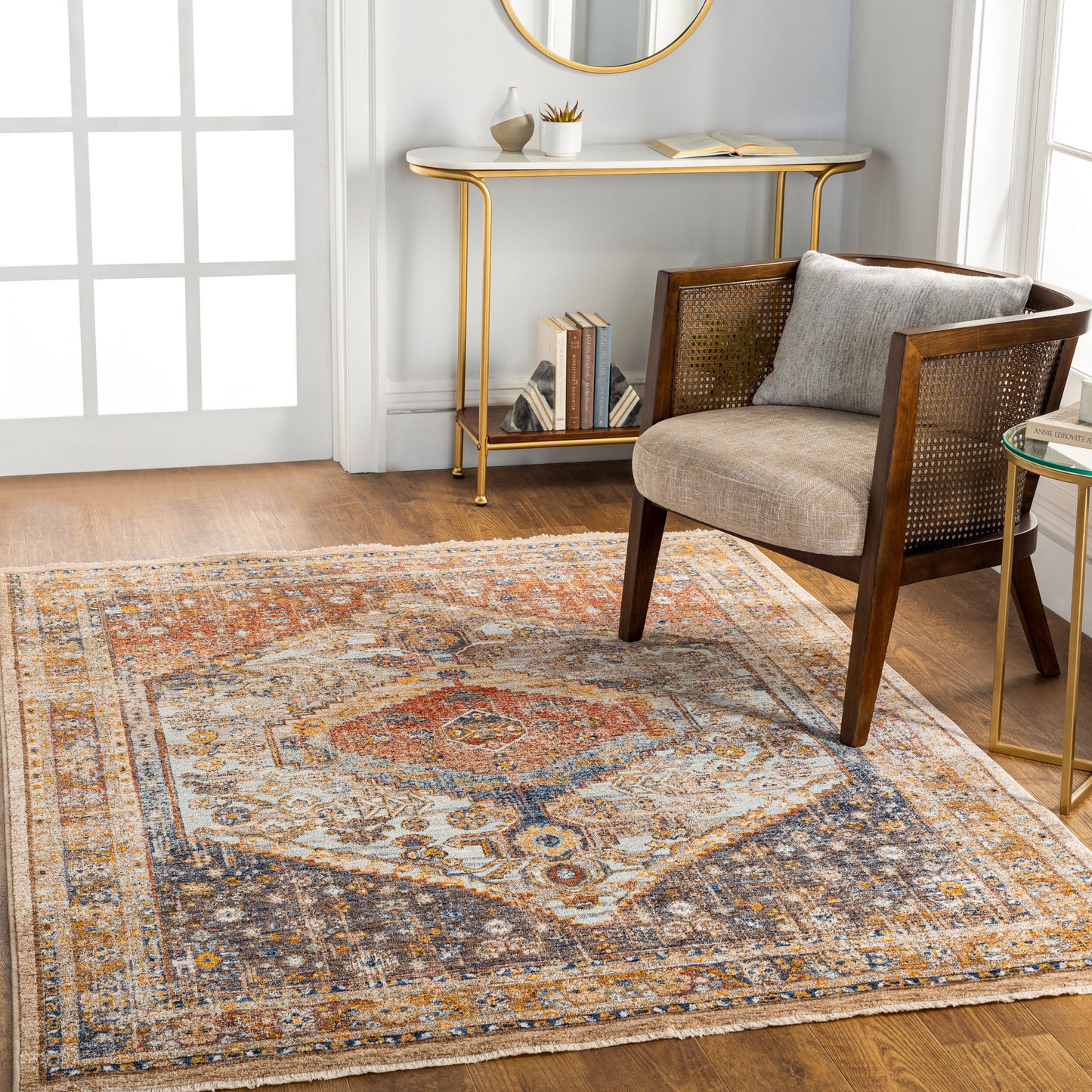 Misterio MST-2312 7ft Runner Machine Woven Runner Rug