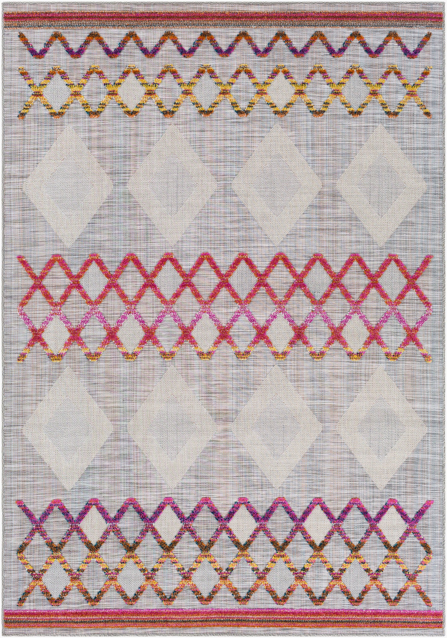 Murcia MUC-2306 5' x 7' Machine Woven Indoor/Outdoor Area Rug