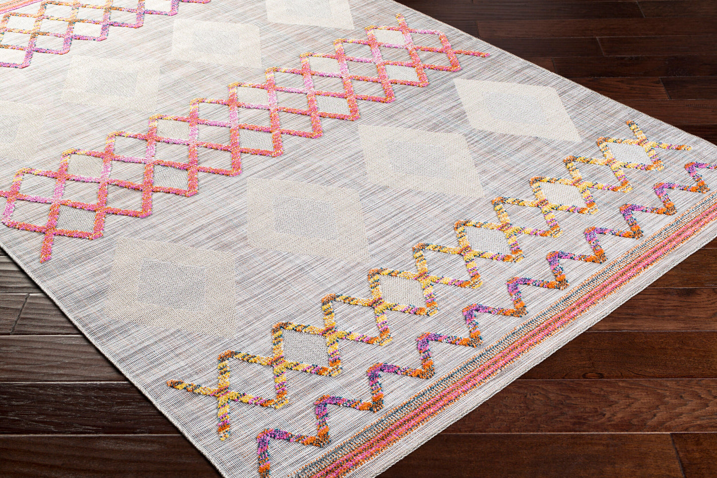 Murcia MUC-2306 5' x 7' Machine Woven Indoor/Outdoor Area Rug