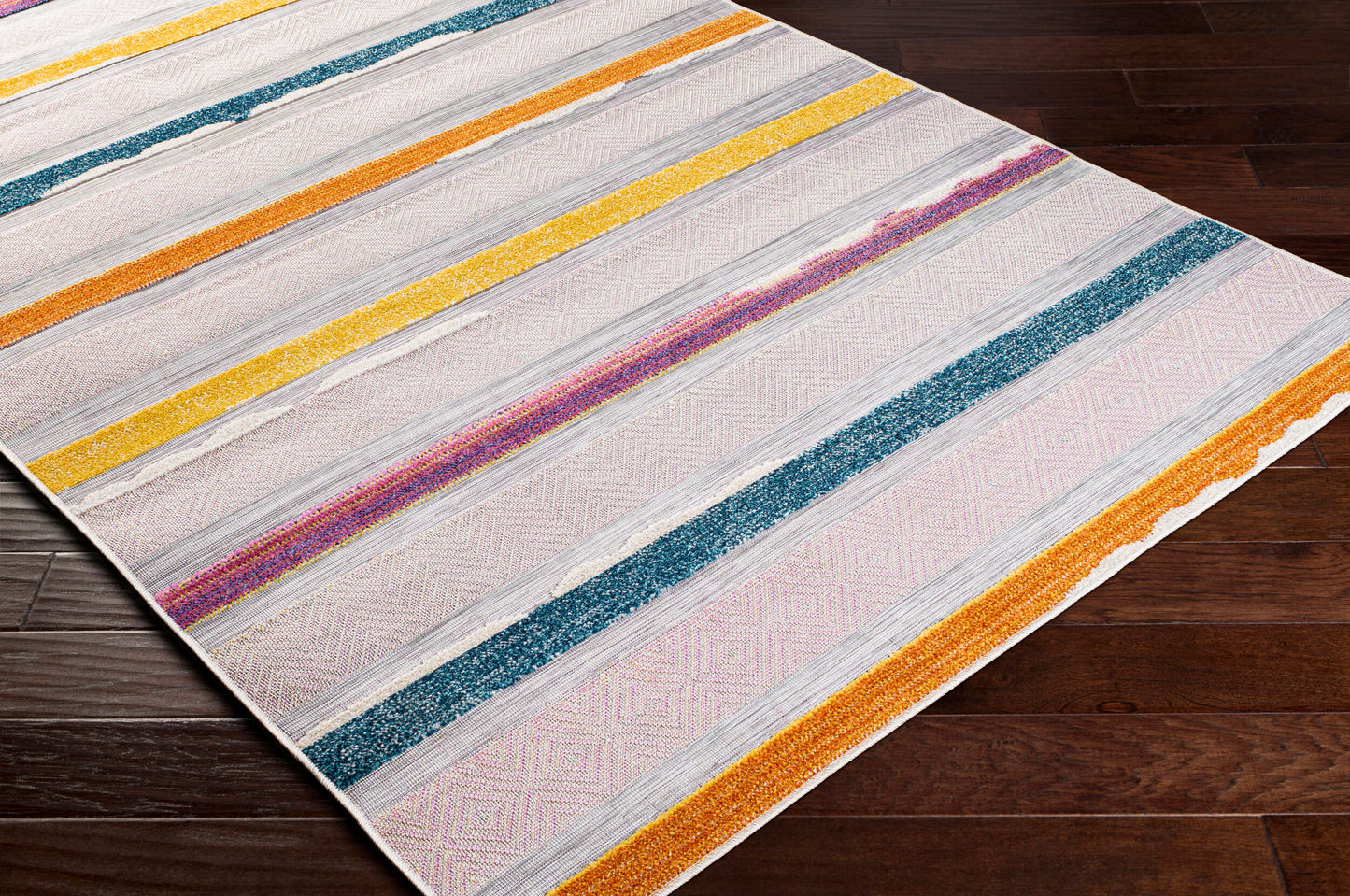 Murcia MUC-2309 5' x 7' Machine Woven Indoor/Outdoor Area Rug