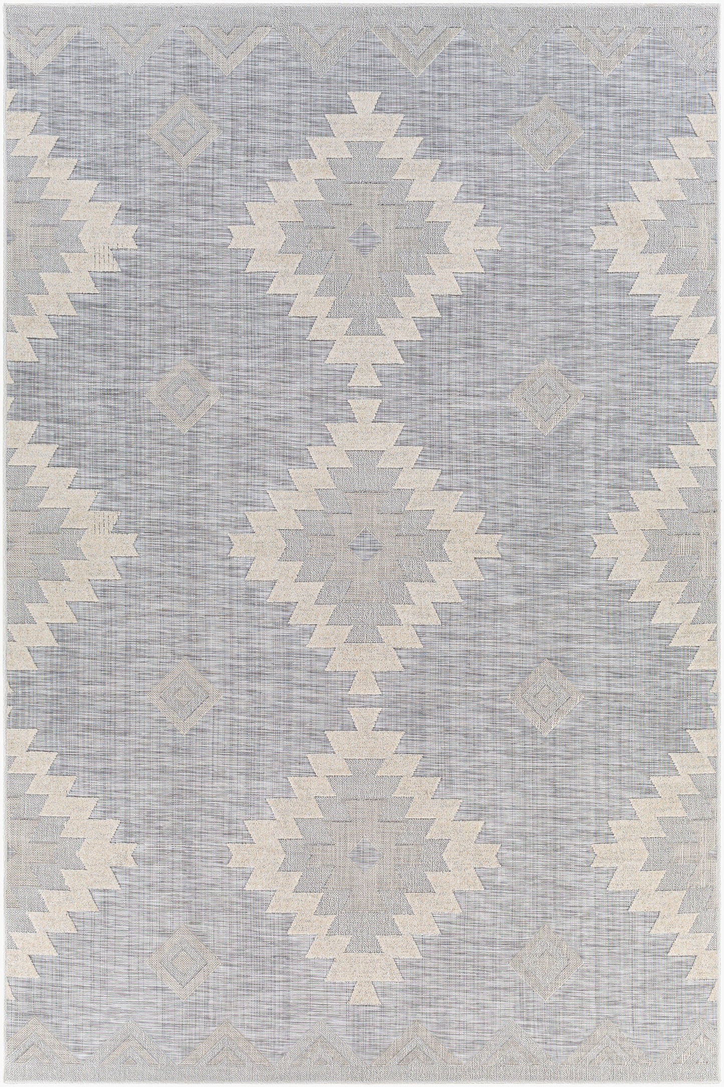 Alfombra Murcia MUC-2311 de 1,83 m x 2,74 m para interior y exterior, tejida a máquina