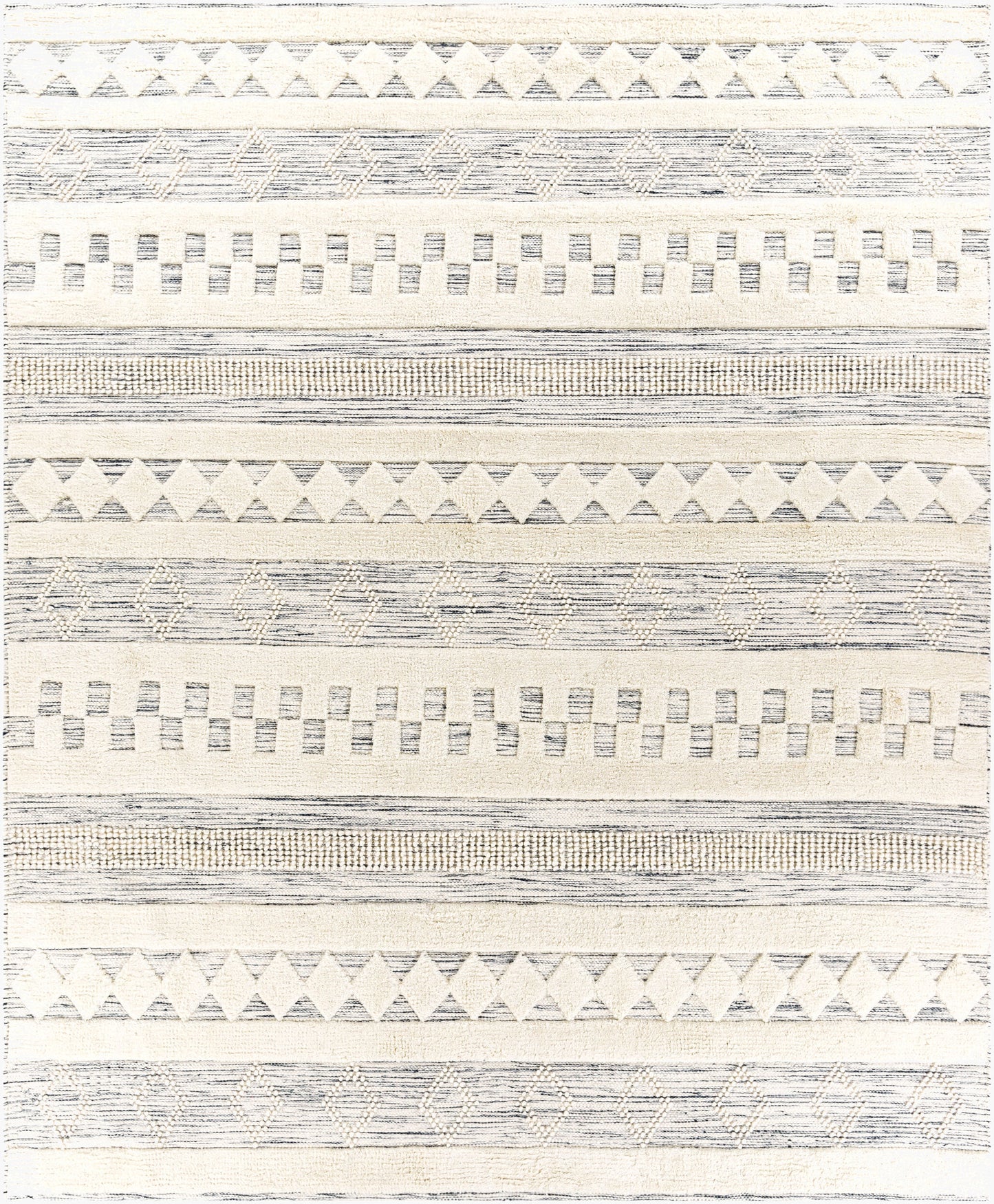 Alfombra de lana hecha a mano Nairobi NAB-2300 de 2,44 m x 3,05 m