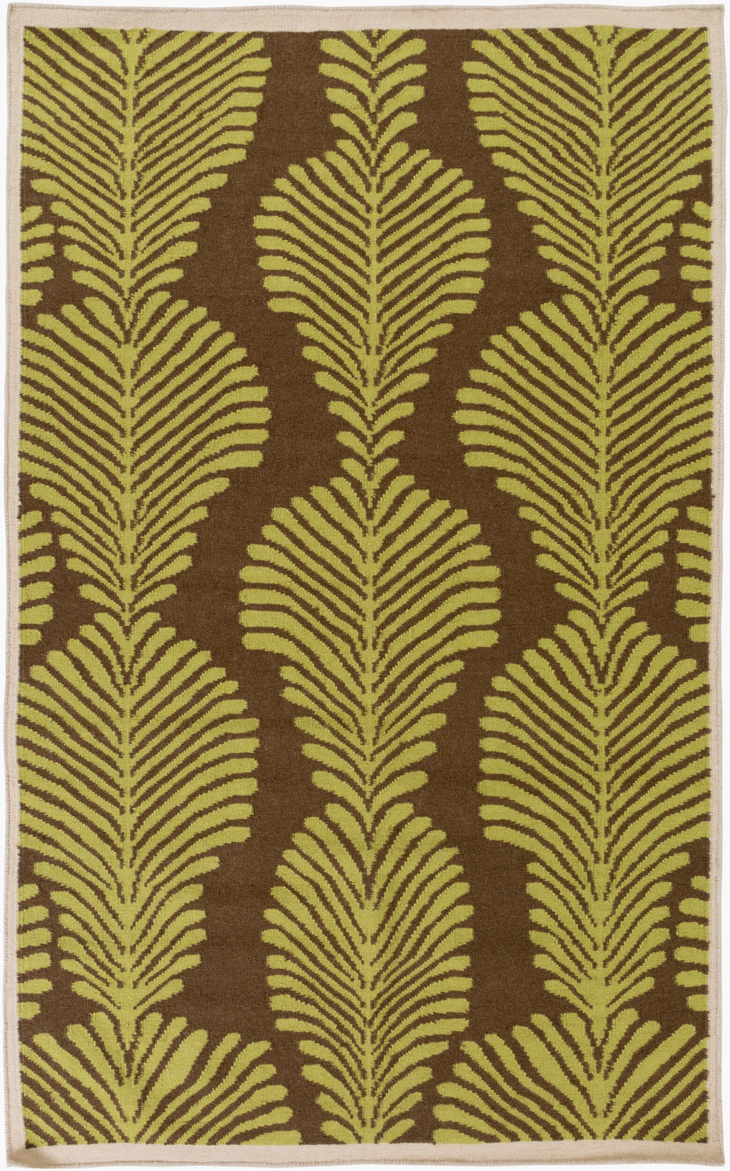 Nantes NAN-8004 Alfombra decorativa de lana hecha a mano de 2' x 3'