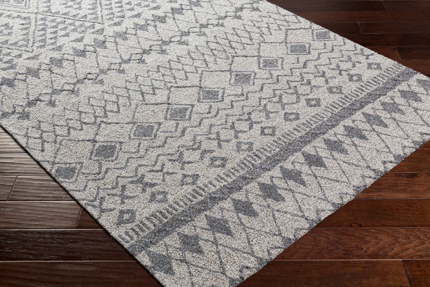 Alfombra de lana hecha a mano Newcastle NCS-2318 de 2,7 x 3,6 m