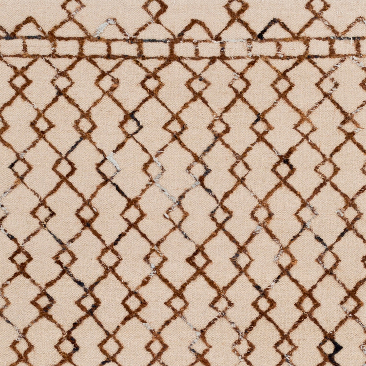 Alfombra decorativa de lana hecha a mano Nettie NET-1002 de 2' x 3'