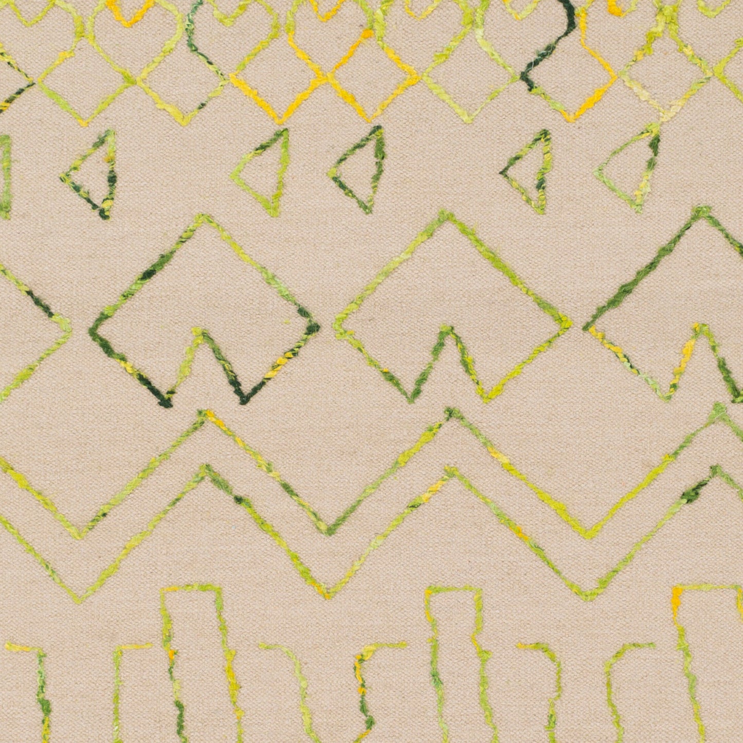 Alfombra decorativa de lana hecha a mano Nettie NET-1004 de 2' x 3'