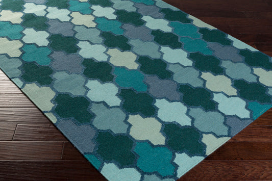 Nia NIA-7000 3' x 5' Handmade Wool Accent Rug