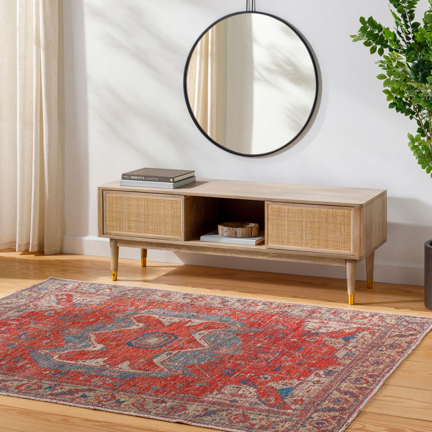Nolita NLT-2303 10ft Runner Machine Woven Washable Runner Rug