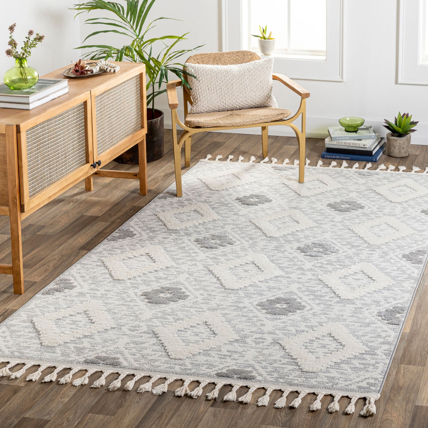 Nora NOA-2303 6' x 9' Machine Woven Area Rug