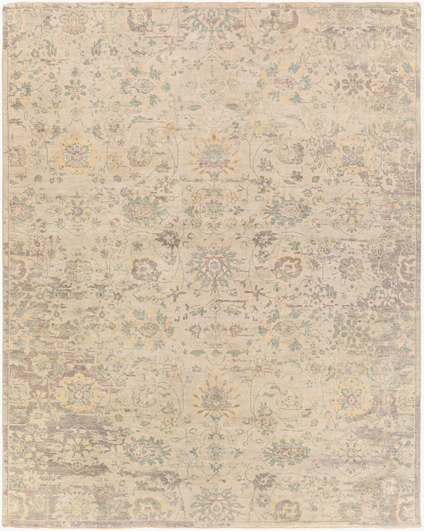 Alfombra de lana hecha a mano Normandy NOY-8006 de 8' x 10'