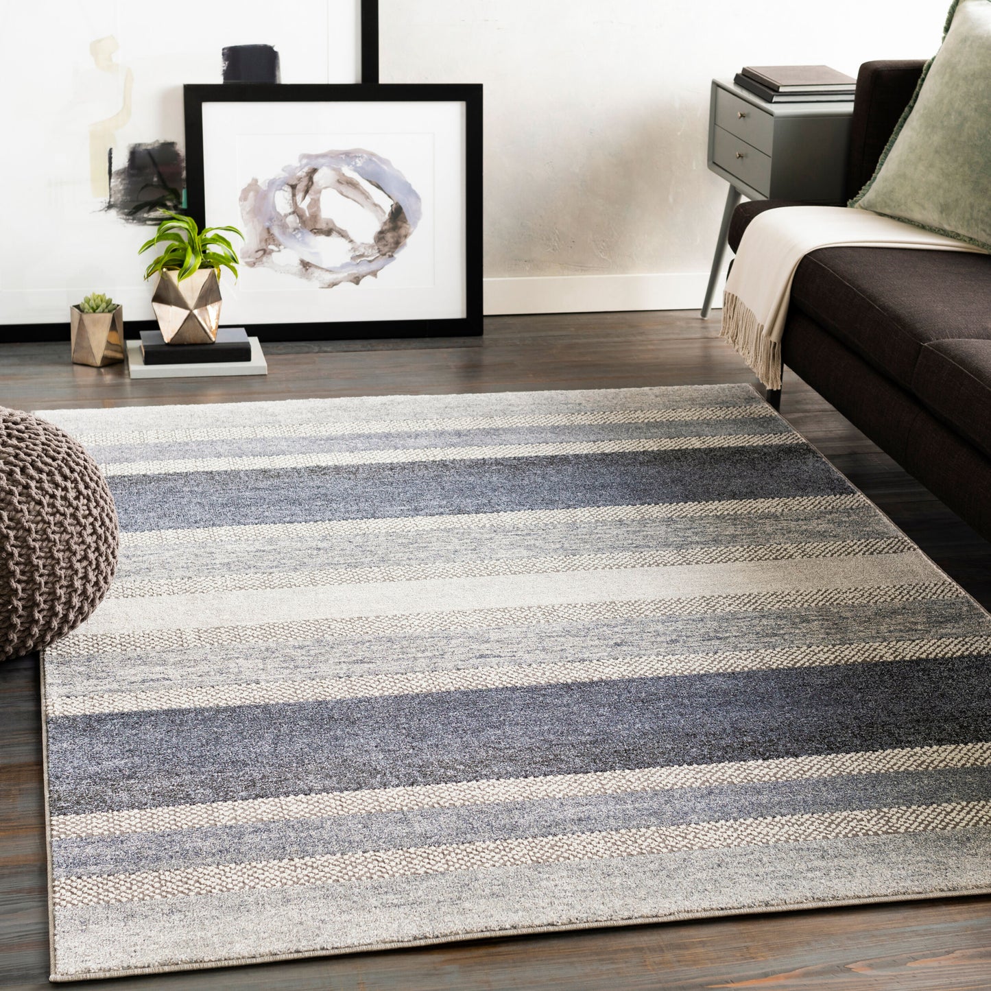 Nepali NPI-2306 7ft Runner Machine Woven Runner Rug