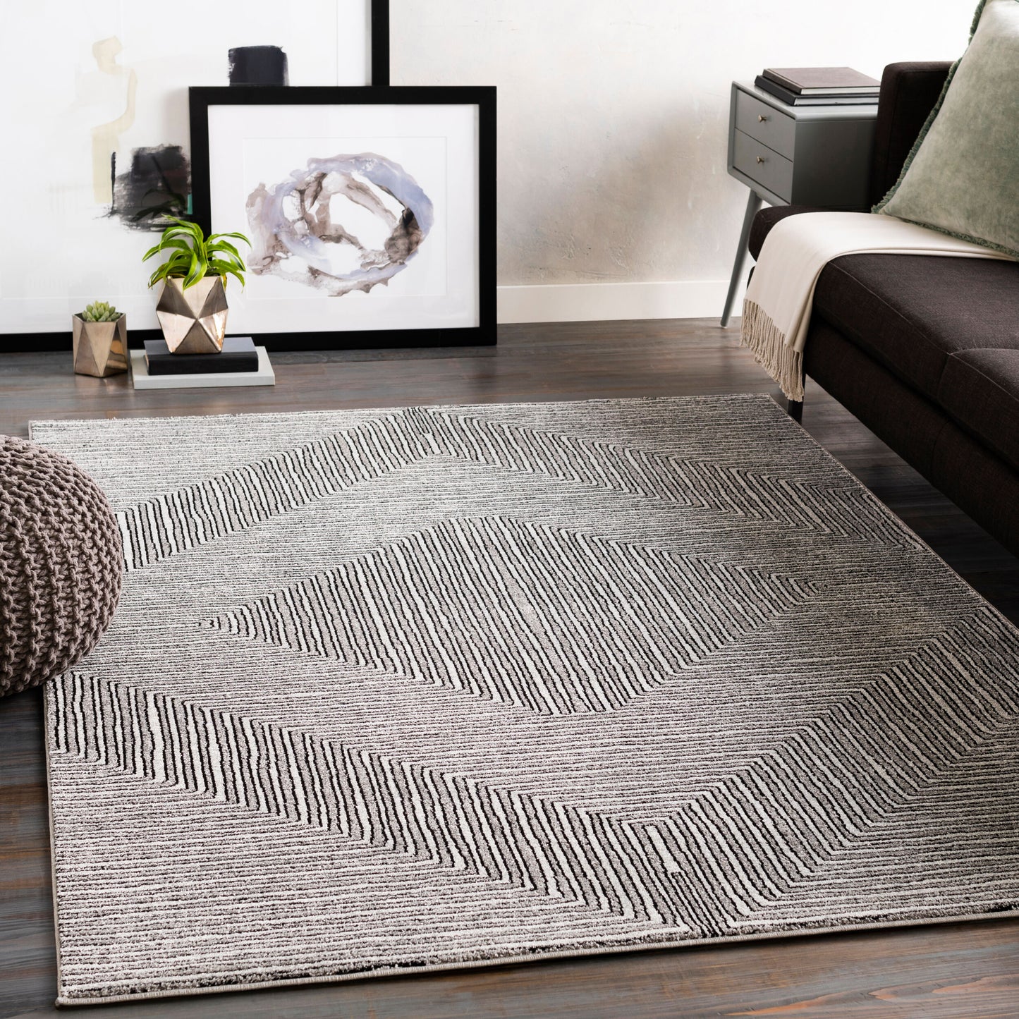 Nepali NPI-2316 2' x 3' Machine Woven Accent Rug