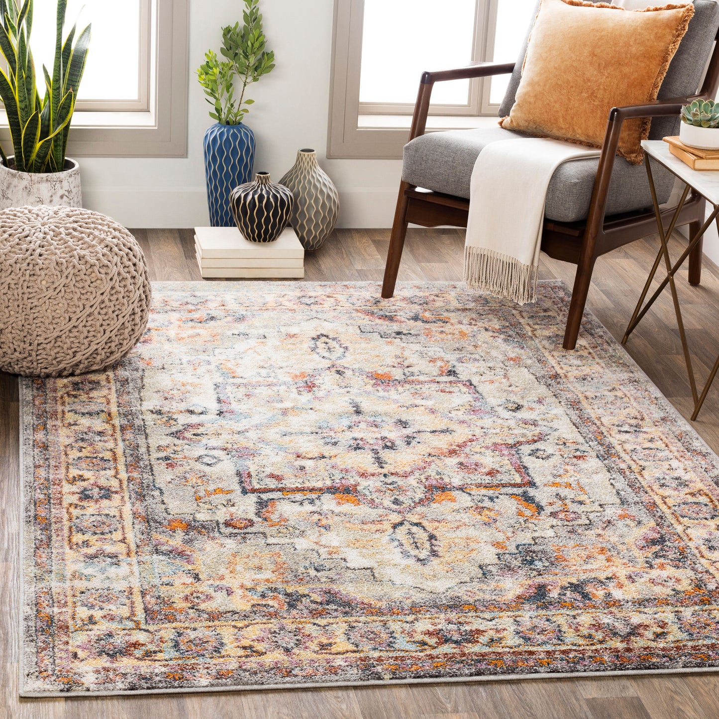 New Mexico NWM-2305 2' x 3' Machine Woven Accent Rug