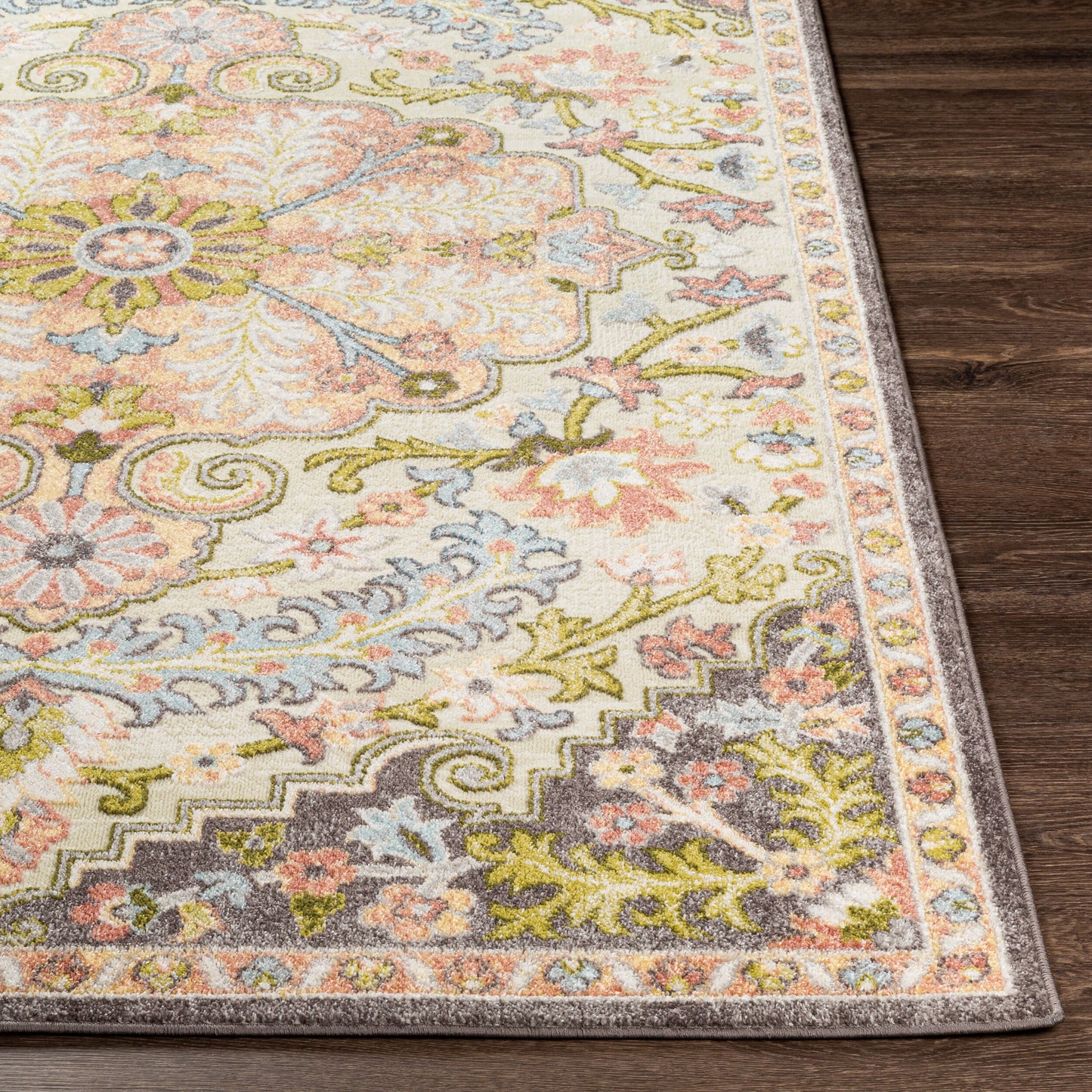 New Mexico NWM-2340 5ft Square Machine Woven Area Rug