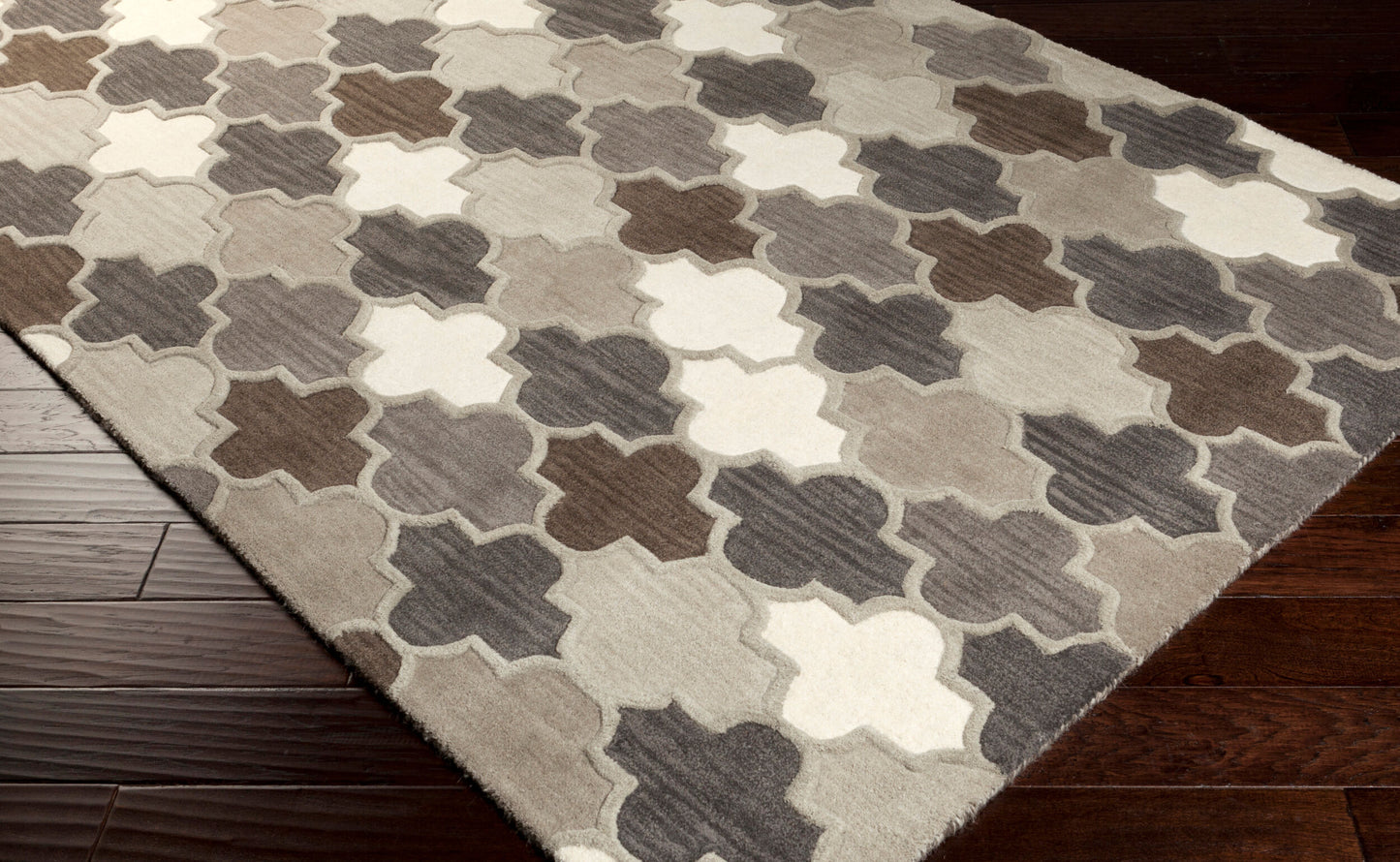 Oasis OAS-1088 8ft Round Handmade Wool Area Rug