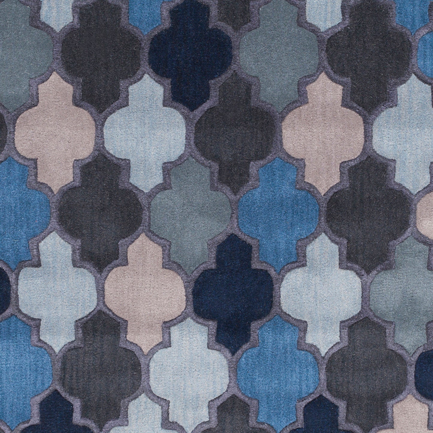 Oasis OAS-1103 8ft Round Handmade Wool Area Rug