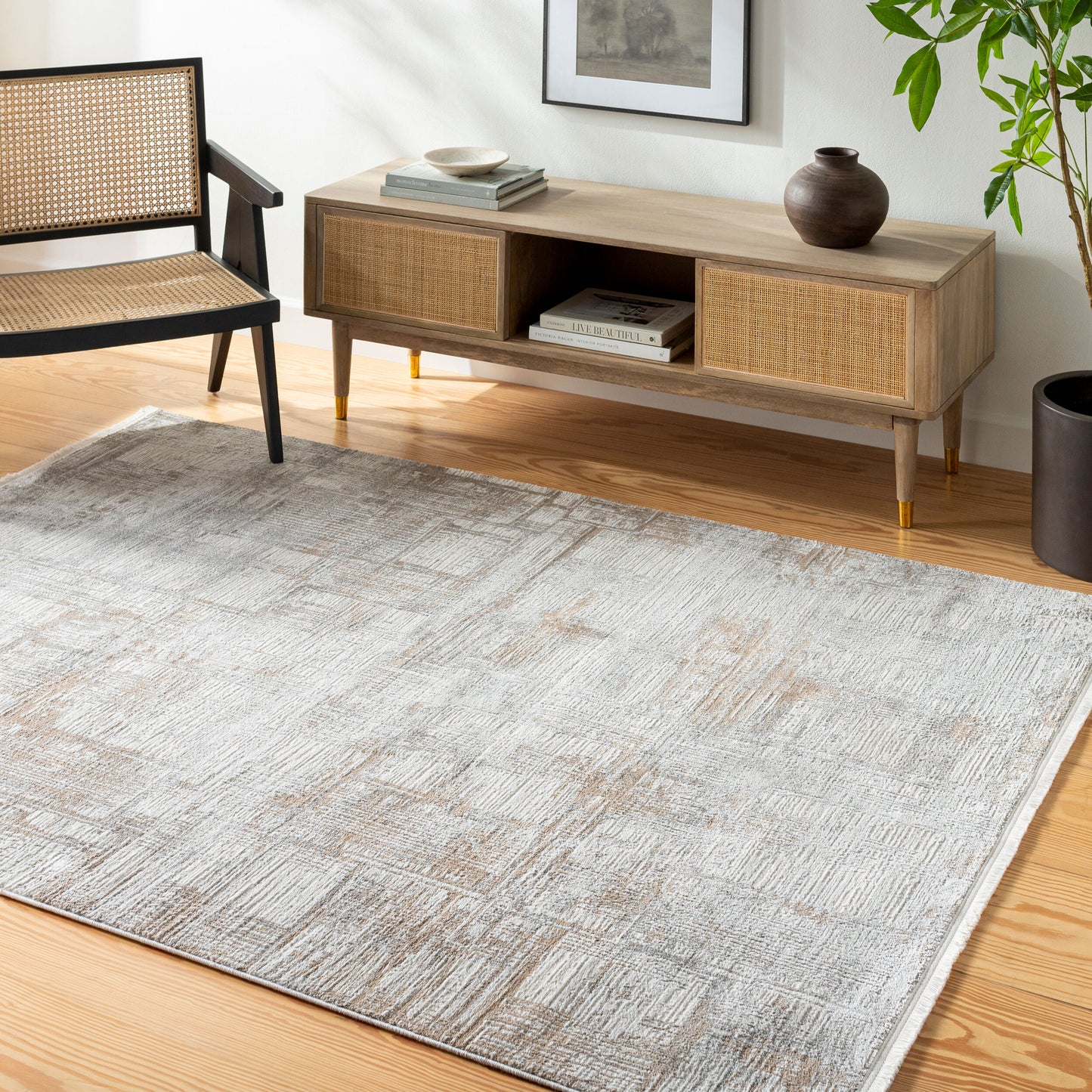 Obsession OBN-2305 5' x 7' Machine Woven Area Rug