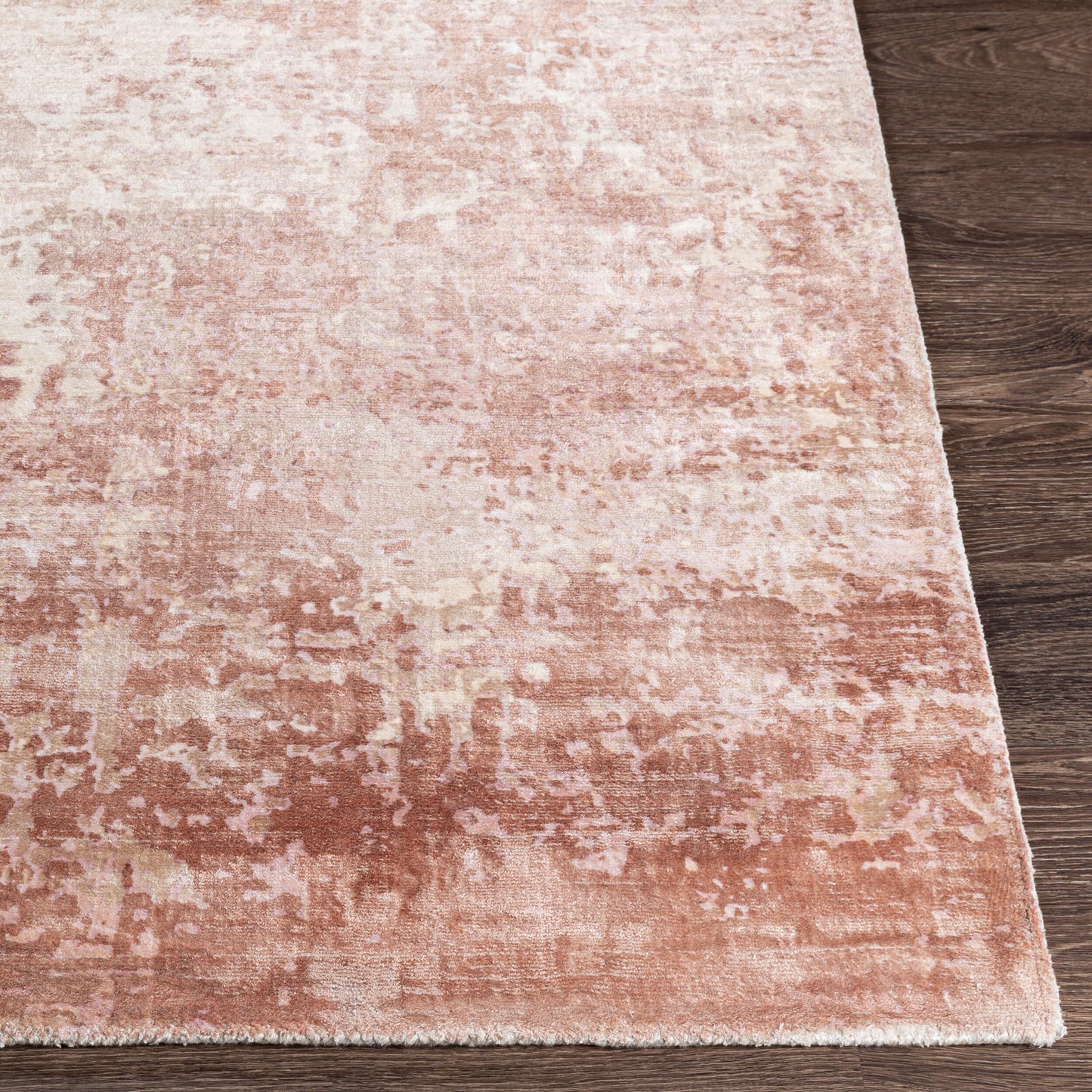 Alfombra decorativa de seda sintética hecha a mano Park Avenue PAV-2304 de 2' x 3'