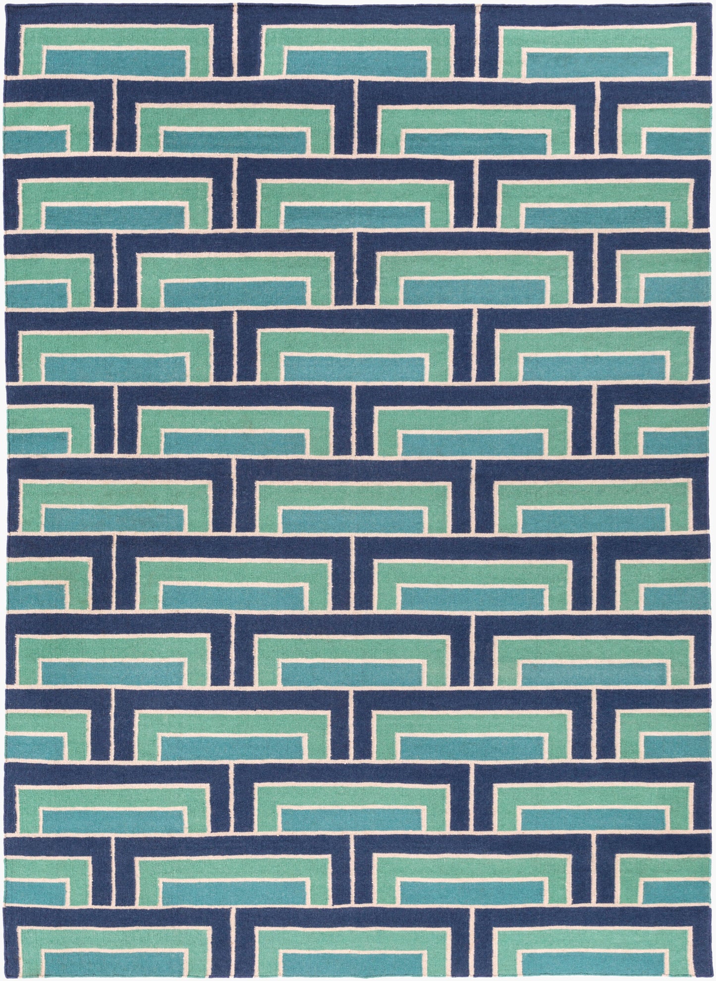 Alfombra decorativa de lana Paddington PDG-2037 de 2' x 3' hecha a mano