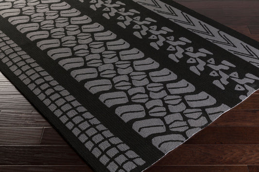 Alfombra redonda Pandemonium PDM-1006 de 2,4 m, hecha a mano, para interior y exterior