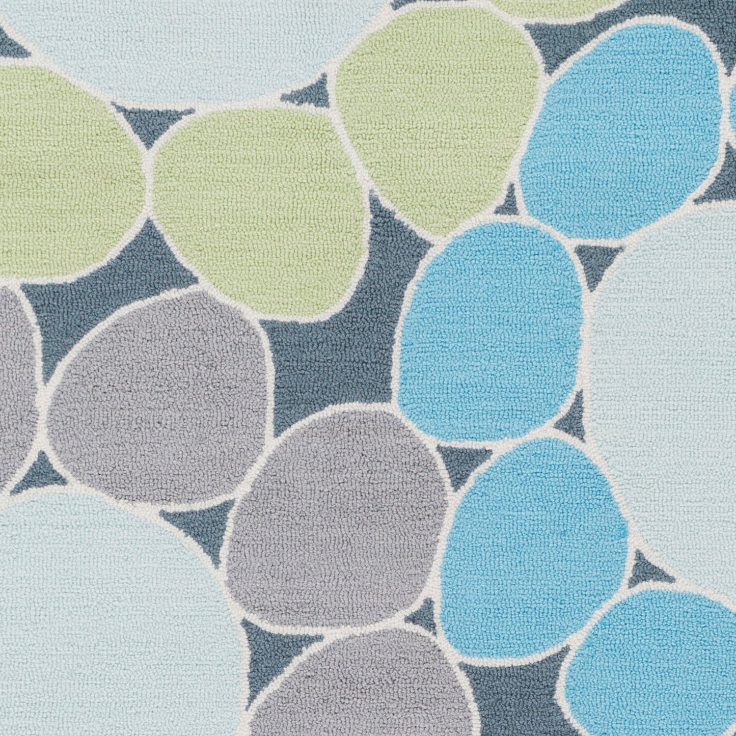 Alfombra decorativa hecha a mano Peek-A-Boo PKB-7001 de 90 x 150 cm