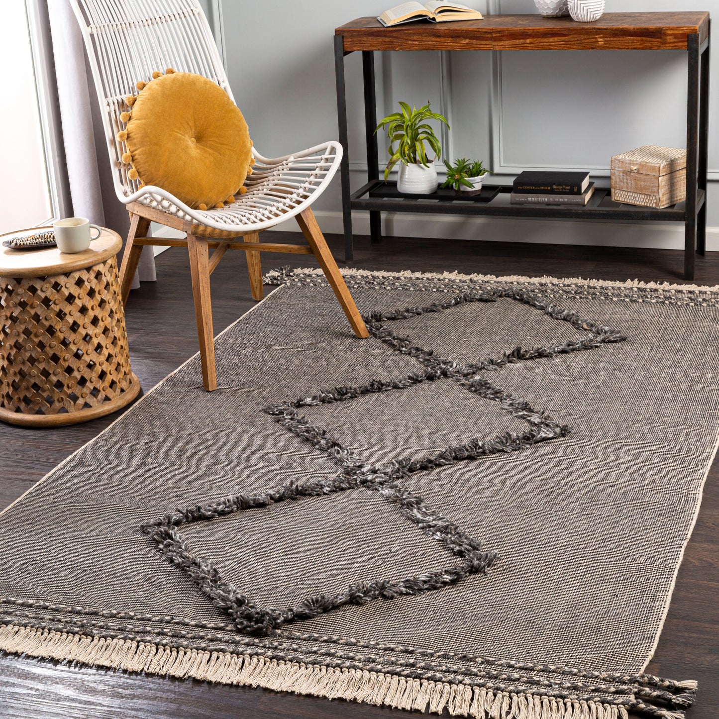 Palo Alto PLA-2301 2' x 3' Handmade Accent Rug