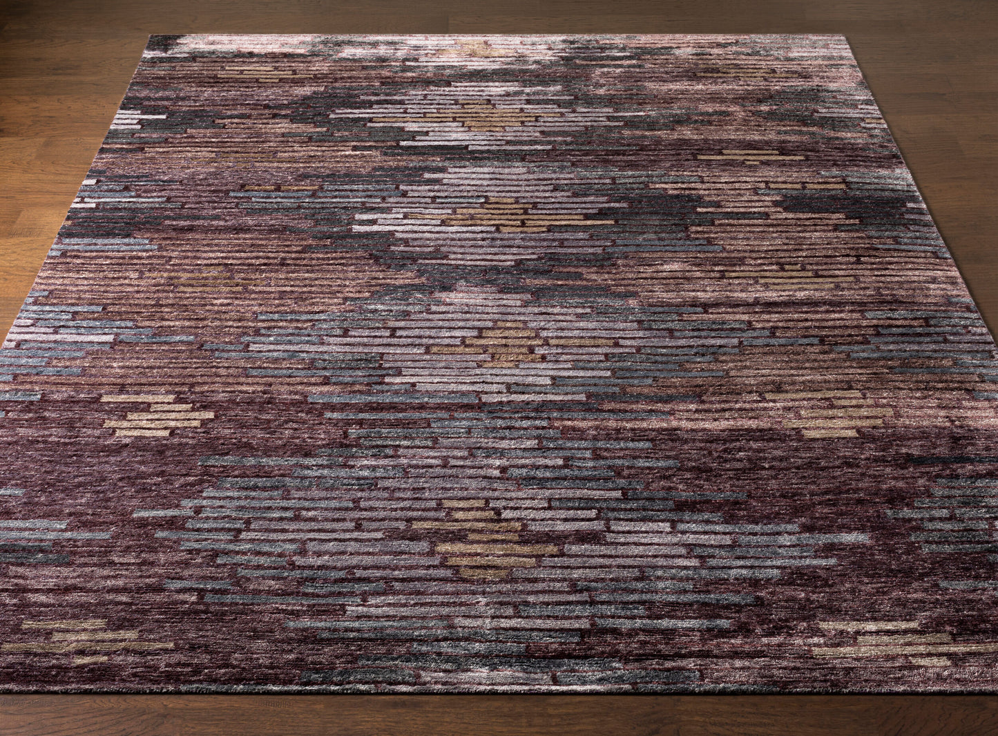Platinum PLAT-9005 2' x 3' Handmade Faux Silk Accent Rug