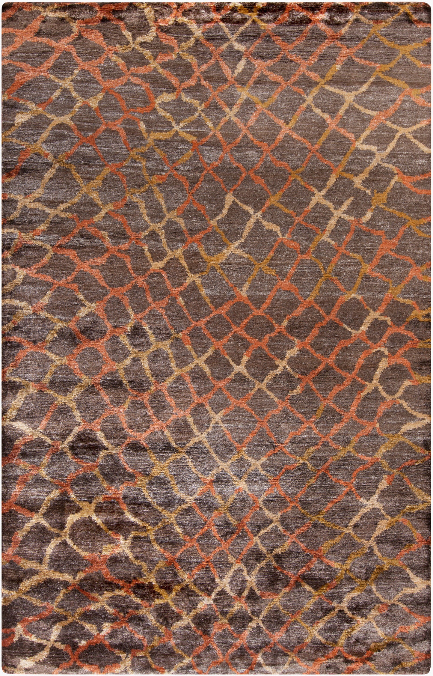 Platinum PLAT-9019 2' x 3' Handmade Faux Silk Accent Rug
