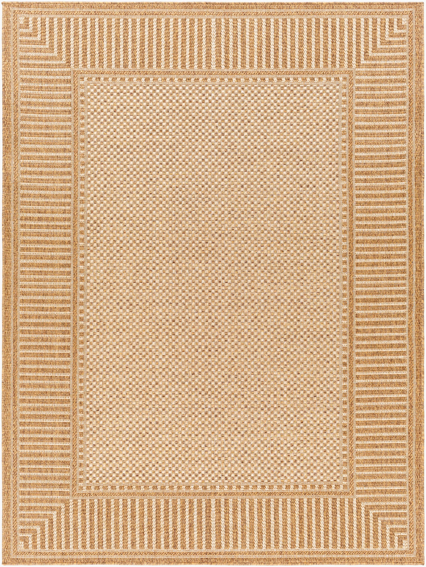 Pismo Beach PMB-2303 8ft Square Machine Woven Indoor/Outdoor Area Rug