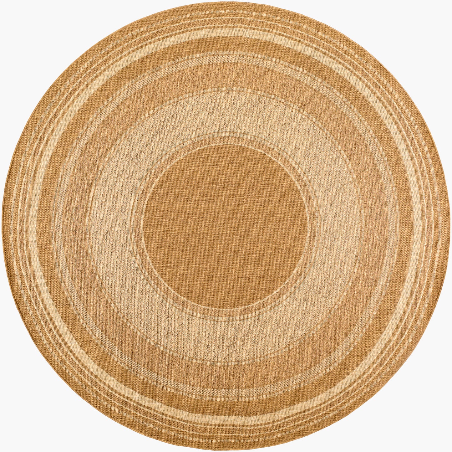 Pismo Beach PMB-2307 8ft Round Machine Woven Indoor/Outdoor Area Rug