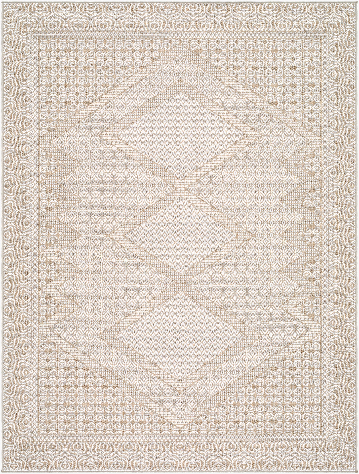 Pismo Beach PMB-2311 8ft Square Machine Woven Indoor/Outdoor Area Rug