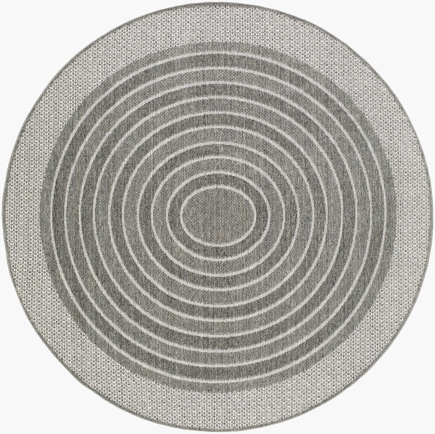 Pismo Beach PMB-2313 8ft Round Machine Woven Indoor/Outdoor Area Rug