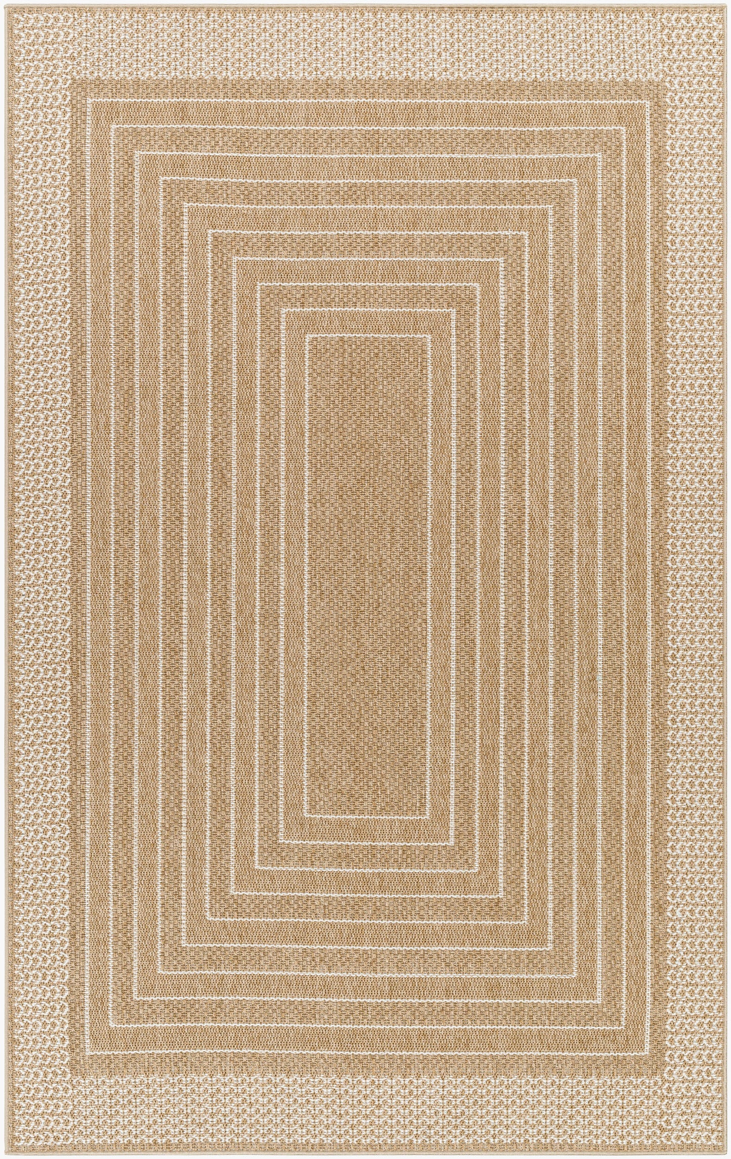 Pismo Beach PMB-2315 8ft Square Machine Woven Indoor/Outdoor Area Rug