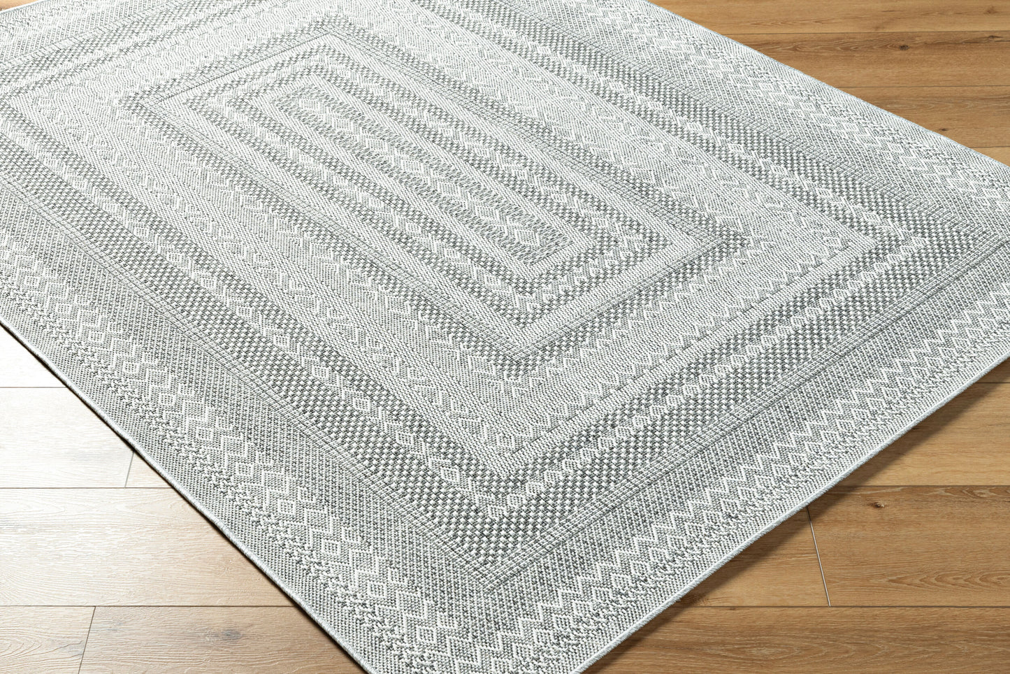 Pismo Beach PMB-2316 8ft Round Machine Woven Indoor/Outdoor Area Rug