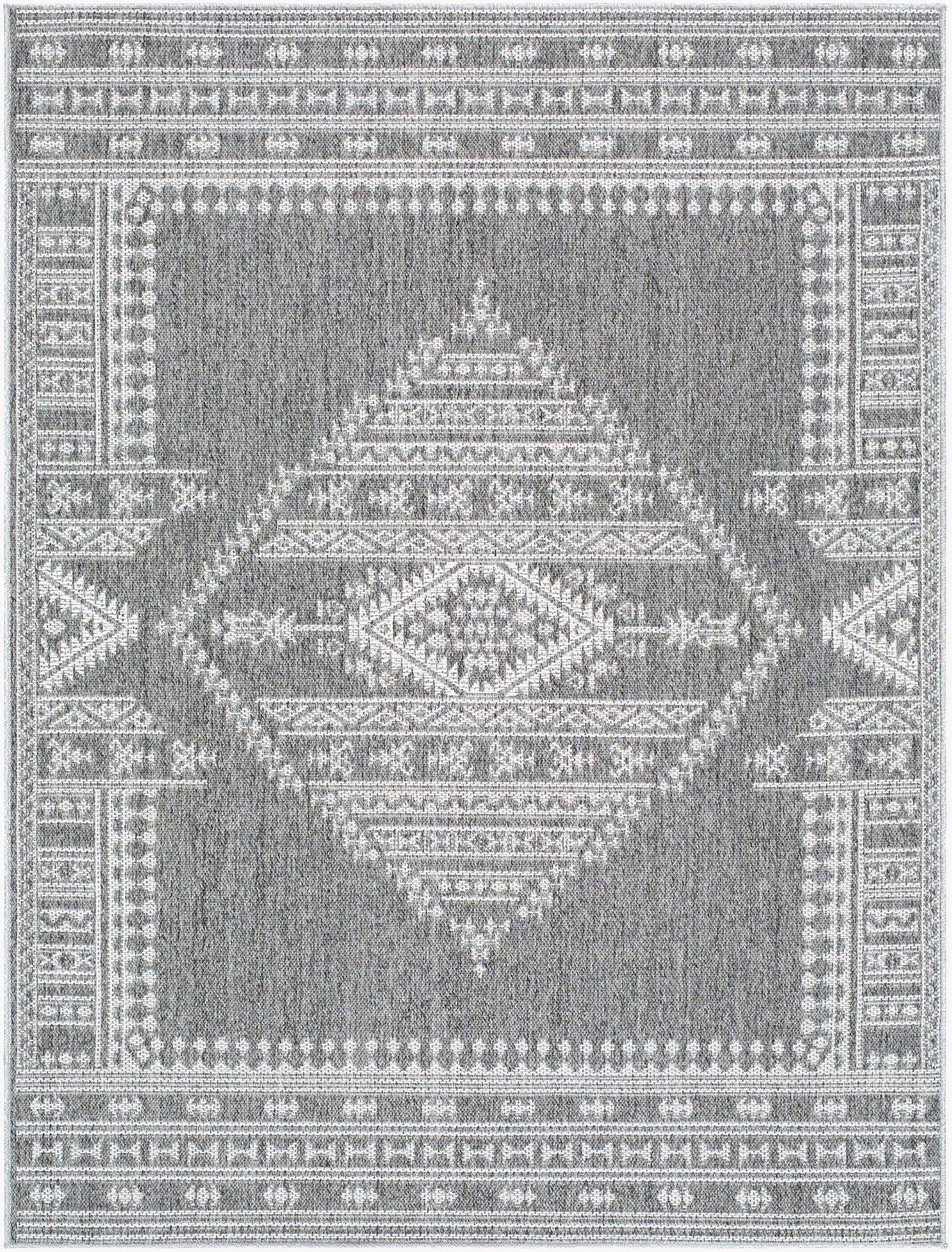 Pismo Beach PMB-2317 8ft Round Machine Woven Indoor/Outdoor Area Rug
