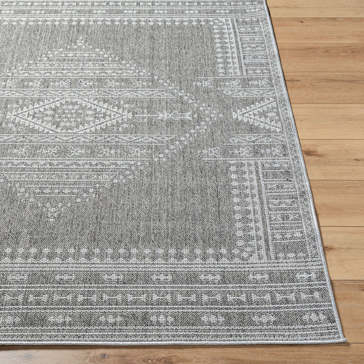 Pismo Beach PMB-2317 8ft Round Machine Woven Indoor/Outdoor Area Rug