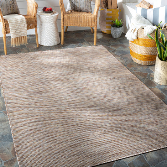 Alfombra decorativa para interior y exterior Pasadena PSA-2308 de 2' x 4', tejida a máquina