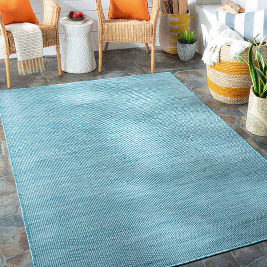 Alfombra decorativa para interior y exterior Pasadena PSA-2311 de 2' x 4', tejida a máquina