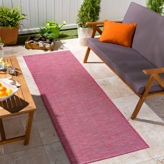 Pasadena PSA-2314 7ft Runner Machine Woven Indoor/Outdoor Runner Rug