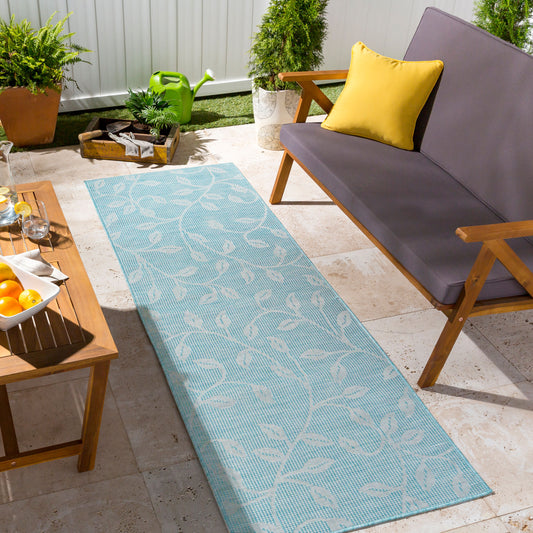 Pasadena PSA-2321 7ft Runner Machine Woven Indoor/Outdoor Runner Rug