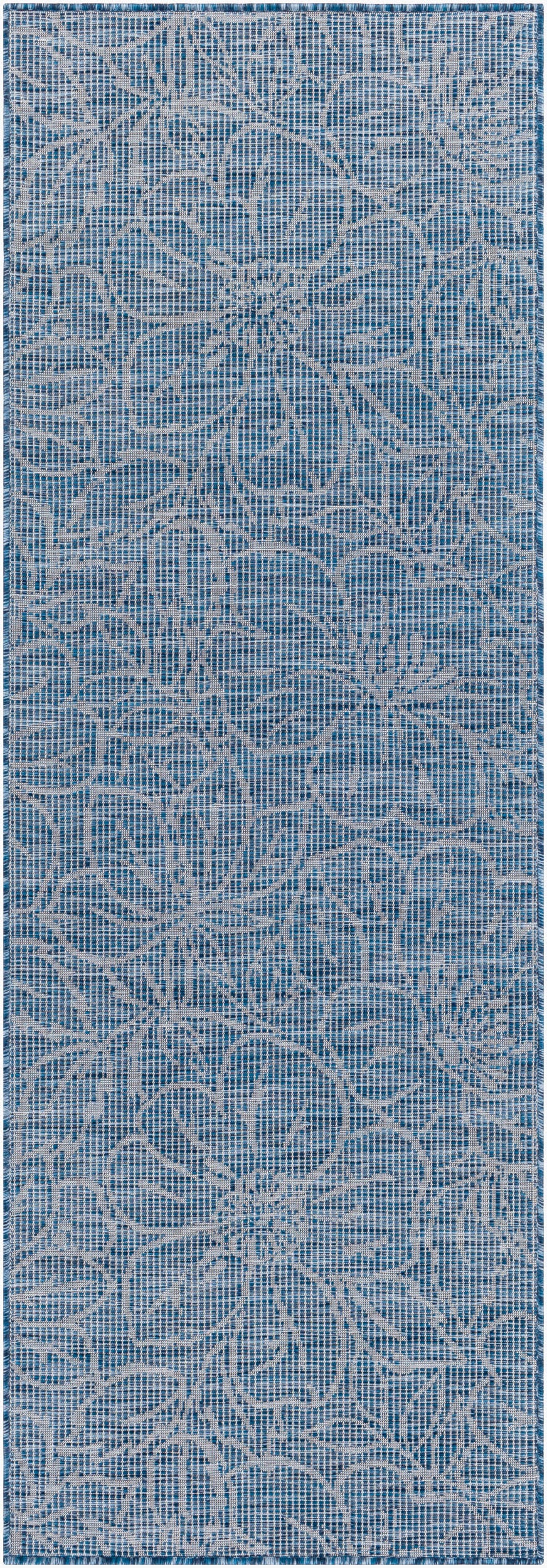 Pasadena PSA-2327 7ft Runner Machine Woven Indoor/Outdoor Runner Rug