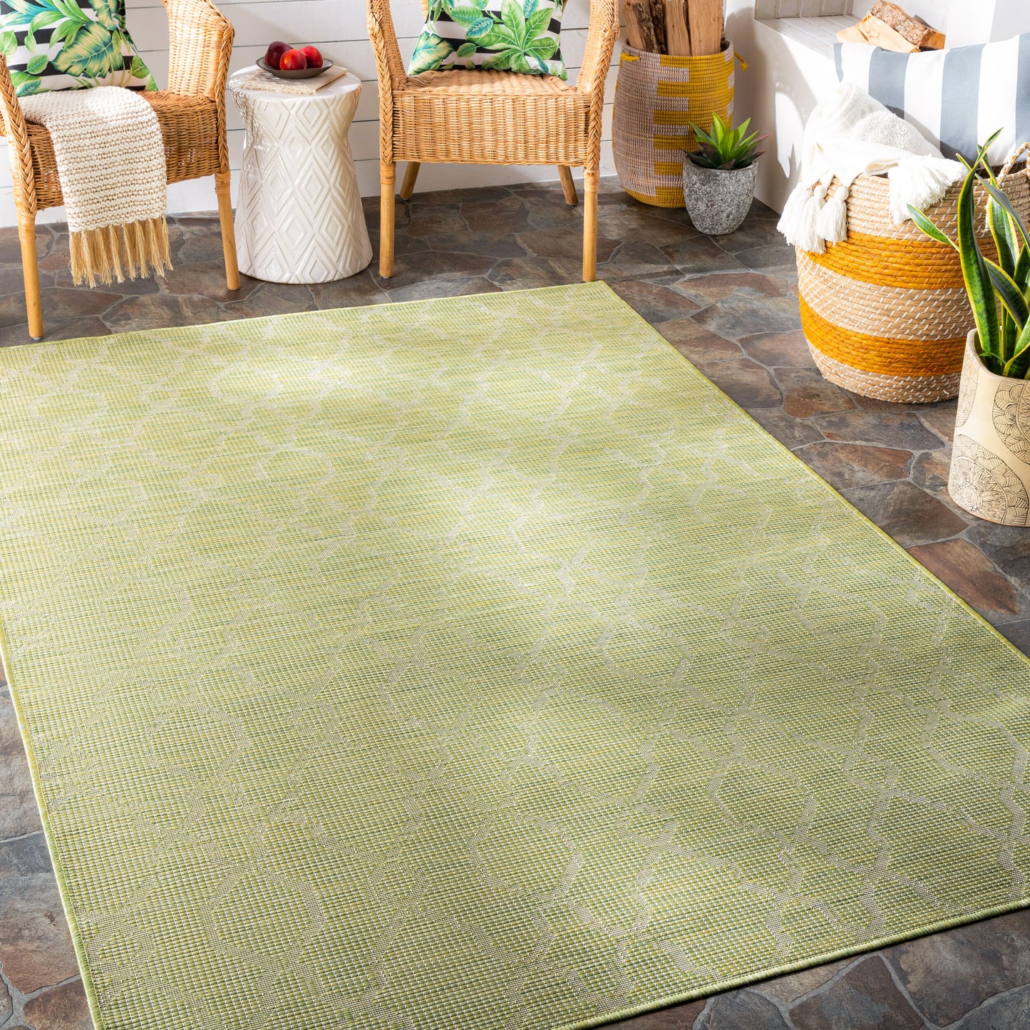 Pasadena PSA-2330 8' x 10' Machine Woven Indoor/Outdoor Area Rug